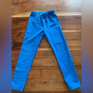 Hanna Andersson blue leggings (size 6-7)